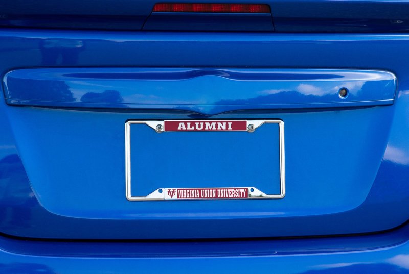 Virginia Union University Panthers License Plate Frame Officially Licensed Metal Car Tag Holder For Us And Canadian Plates 6 25
