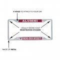 Virginia Union University Panthers License Plate Frame Officially Licensed Metal Car Tag Holder For Us And Canadian Plates 6 25