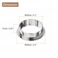 Uxcell 4pcs Cable Hole Cover 2 Inch 50mm Abs Office Desk Wire Cord Grommet Organizer For Desktop Silver