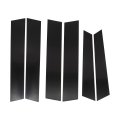 6 Piece Glossy Black Window Pillar Posts Door Trim Cover Set For Honda Crv 2007 To 2011 Abs Plastic Vehicle Specific Fit 