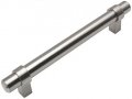 Cosmas 5 Pack 161-160sn Satin Nickel Euro Style Cabinet Bar Handle Pull 6-5 16 Hole Centers 