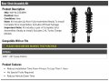 Rear Strut And Coil Spring Assembly Set Of 2 Compatible With007-2017 Jeep Patriot Excludes 2 4l Turbo Excludes Offroad Package