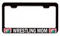 Wrestling Mom Mothers Day Bl Steel Auto Suv License Plate Frame Tag Holder 