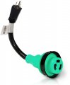 Hqrp Rv Electrical Power Cord Adapter 15a Male 5-15p To 30a Twist Lock Female L5-30r 10awg 3 Stw 12 Heavy Duty Plug Converter