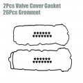 X Autohaux Evs50726r Valve Cover Gasket For Gmc Acadia 2007-2008 Rubber Black 2 Set