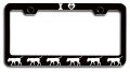I Love Boerboel Dogs Pets Black Metal License Plate Frame Tag Holder J7 