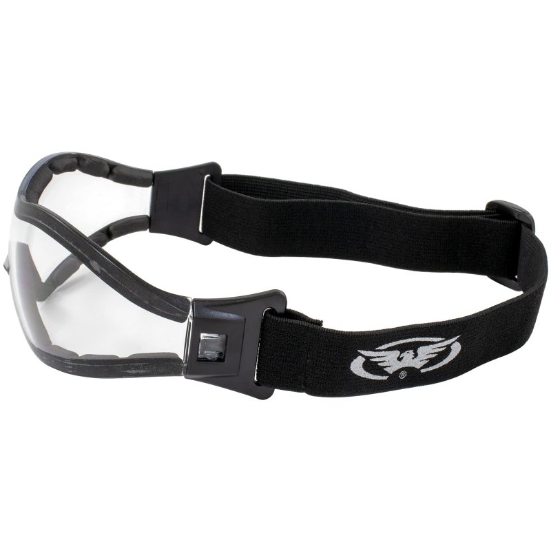 Global Vision Z-33 Padded Motorcycle Riding Skydiving Goggles Clear Smoke Yellow