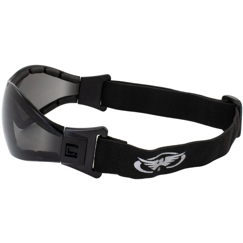 Global Vision Z-33 Padded Motorcycle Riding Skydiving Goggles Clear Smoke Yellow