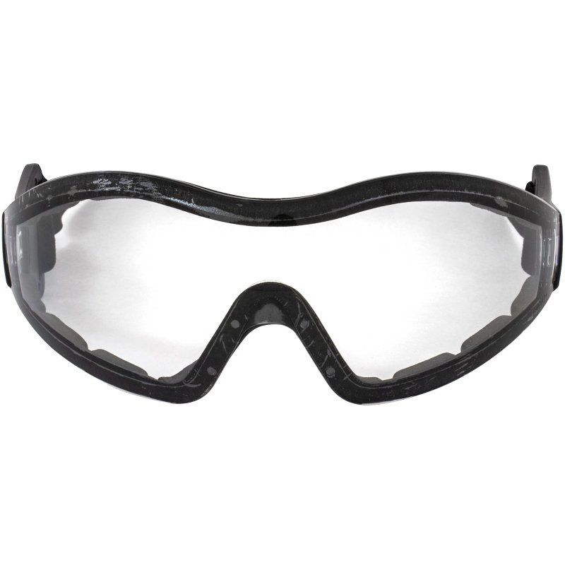 Global Vision Z-33 Padded Motorcycle Riding Skydiving Goggles Clear Smoke Yellow