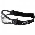 Global Vision Z-33 Padded Motorcycle Riding Skydiving Goggles Clear Smoke Yellow
