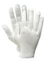 Touchmaster 681h Cotton Inspection Gloves White Large 12 Pairs Breathable Interlock Style Form Fitting Work For Construction 