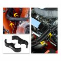 4pcs Black An12 24mm Hose Separator Clamp Fitting Adapter With Wrench For Car