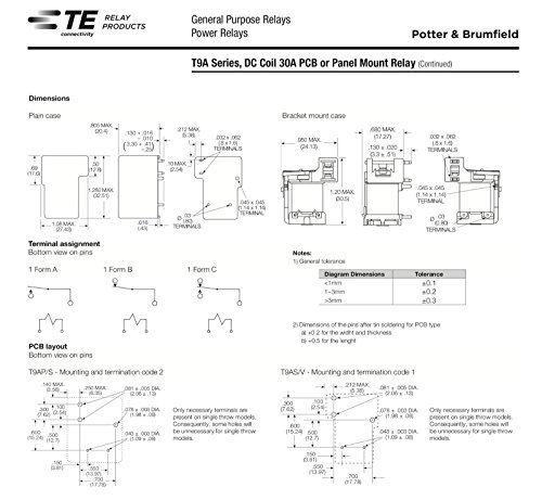 Tyco T9as5d12-12 Potter Brumfield Spdt 1 Form-c 12v Relays