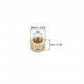 Uxcell Knurled Insert Nuts 100pcs M4 X 4mm L 6mm Od Female Thread Brass Threaded Embedment Nut For 3d Printer