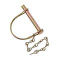 Coupler Lock Pin With Chain H421 5 16 In X 1 2 Outside Rv Towing Hardware Metal Construction 