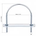 Uxcell Round U-bolt 1 Set 3 74 95mm Inner Width 130mm Length Steel M6 With Nut Plate Washer