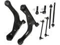 8 Piece Front Suspension And Steering Kit Control Arms Ball Joints Sway Bar End Links Tie Rod Ends For 2001-2004 Mazda Tribute 