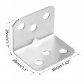 Uxcell Stainless Steel Shelves Corner Brace 28mmx28mmx36mm Joint L Shape Right Angle Fastener Joints Support Bracket Pack Of 30