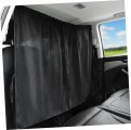 Wakauto Sun Shade For Car 4 Pieces Curtains Opaque Portable Privacy Dividers Cars Motorhome Thermal Shield Taffeta Polyester