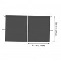 Wakauto Sun Shade For Car 4 Pieces Curtains Opaque Portable Privacy Dividers Cars Motorhome Thermal Shield Taffeta Polyester