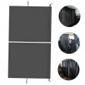 Wakauto Sun Shade For Car 4 Pieces Curtains Opaque Portable Privacy Dividers Cars Motorhome Thermal Shield Taffeta Polyester