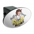 Betty Boop Sassy Flowers Oval Tow Trailer Hitch Cover Plug Insert