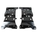 2pcs Front Driver And Passenger Side Bumper Mounting Plate Replacement For 2018 2019 2020 Jl3z17b985a Jl3z17b984a Fo1066198