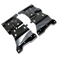 2pcs Front Driver And Passenger Side Bumper Mounting Plate Replacement For 2018 2019 2020 Jl3z17b985a Jl3z17b984a Fo1066198
