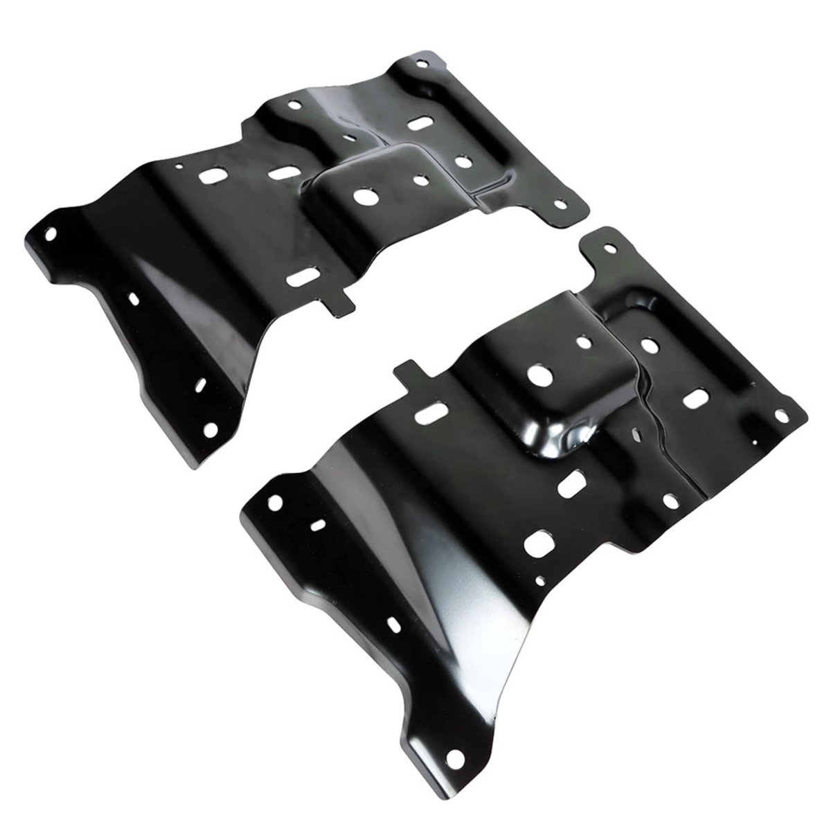 2pcs Front Driver And Passenger Side Bumper Mounting Plate Replacement For 2018 2019 2020 Jl3z17b985a Jl3z17b984a Fo1066198