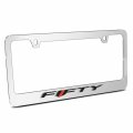 Chevrolet Camaro 50 Years 2017 3d Embossed Letters On Mirror Chrome Metal License Plate Frame