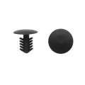 40 Pcs 6mm Hole Dia Plastic Rivets Fastener Clips Black For Car Auto Fender 
