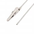 Uxcella Metal Non-insulated Electric Test Crocodile Alligator Clips 4 7 Inch Long 10pcs Silver Tone