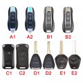 Ecoinva For Porsche Macan Cayenne Taycan Panamera 718 911 Silicone Car Key Case Shell Fob Cover Black