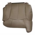 Secosautoparts Driver And Passenger Side Top Lean Back Replacement Leather Seat Covers Med Tan Compatible With Chevy Silverado