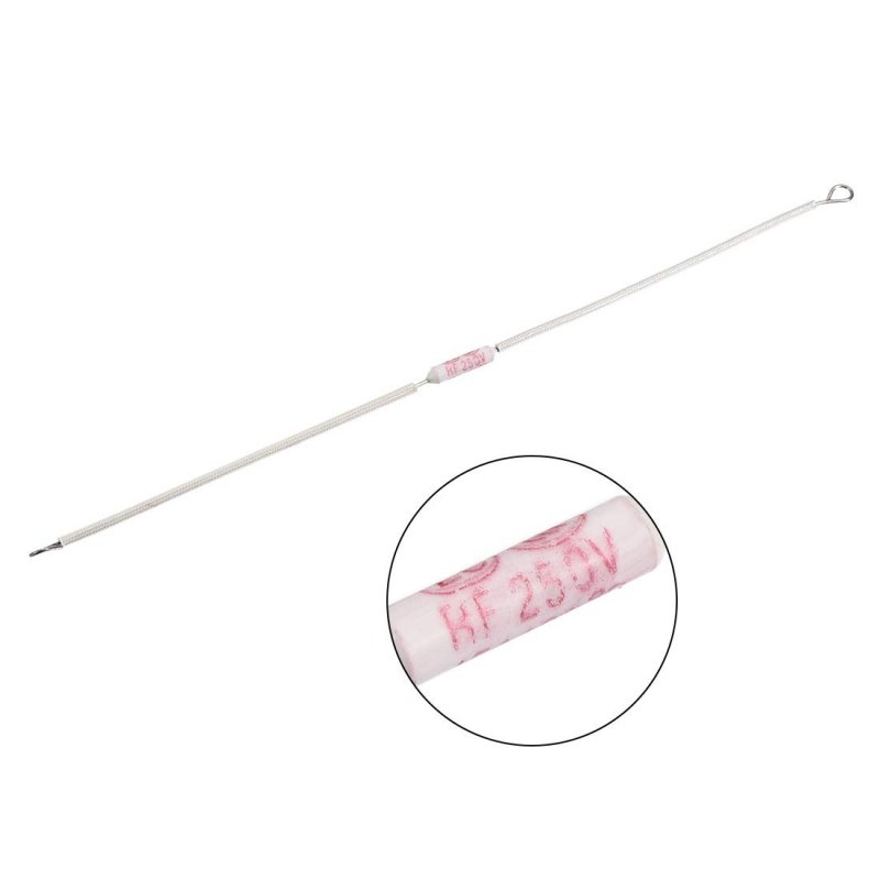 250v 15a 185 Celsius Circuit Cut-off Temperature Thermal Fuse Ceramics 22cm Length 20pcs