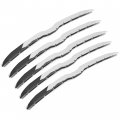 Hecasa Front Grille Trim Cover Compatible With 2019-2022 Ram 1500 Pickup Big Horn Laramie Lone Star Grill Snap On Overlay 5pcs