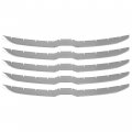 Hecasa Front Grille Trim Cover Compatible With 2019-2022 Ram 1500 Pickup Big Horn Laramie Lone Star Grill Snap On Overlay 5pcs