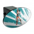 Wonder Woman Flashing Lights Oval Tow Trailer Hitch Cover Plug Insert