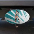 Wonder Woman Flashing Lights Oval Tow Trailer Hitch Cover Plug Insert