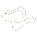 Inline Tube Replacement For 1999-05 Pontiac Grand Am Se Rear Drum Abs Side Of Front Brake Line Kit 4pc Oe Steel 