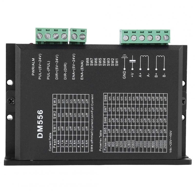 Steeper Motor Driver 24v-50v Dc 1 0-5 6a Dm556 2-phase Stepper 42 57 Stepping
