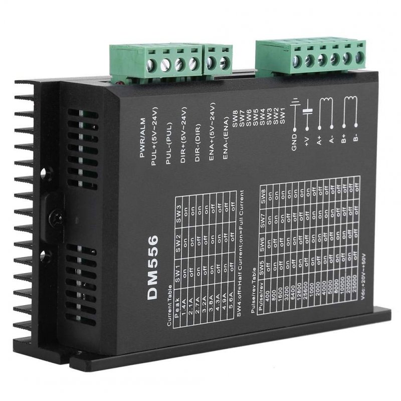 Steeper Motor Driver 24v-50v Dc 1 0-5 6a Dm556 2-phase Stepper 42 57 Stepping
