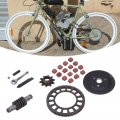 Acouto Clutch Shaft Gear Kit For 66cc 80cc Motorized Bicycle Metal Alloy Drive Chain Lever Rod Ball Push Set Replacement