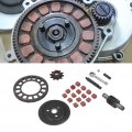 Acouto Clutch Shaft Gear Kit For 66cc 80cc Motorized Bicycle Metal Alloy Drive Chain Lever Rod Ball Push Set Replacement