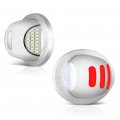 Vipmotoz Red Oled Neon Tube Pure White Led Chrome License Plate Light Tag Lamp Assembly For Ford F150 F250 F350 Super Duty