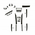 22pcs Interior Stickers Whole Kit Cover Car Frame Sticker For Bmw X5 E70 X6 E71 2008 2009 2010 2011 2012 2013 2014 Carbon Fiber
