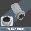 A Absopro License Plate And Marker Light Bulb Socket Connector 90075-99011 For Toyota Rav4 2016-2018 Plastic Gray