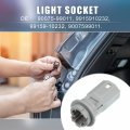 A Absopro License Plate And Marker Light Bulb Socket Connector 90075-99011 For Toyota Rav4 2016-2018 Plastic Gray