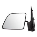 Ford E 150 250 Econoline 1992 To 2002 Door Mirror Driver Side Manual Flat Glass Swing Lock Paddle Type Textured Black Fo1320172 