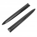Fydun Pair Front Bumper Upper Trim Carbon Fiber Style 735455041 Replacement For Fiat 500 2007a 2015